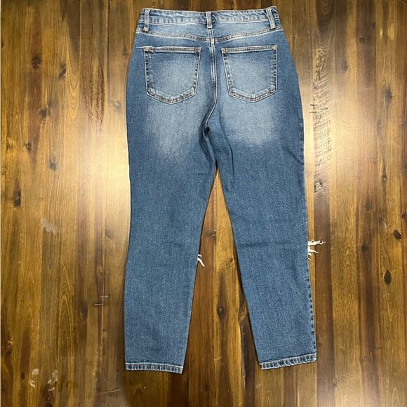 No Boundaries High Waist Distressed Jeans Dark Wash - Picture 12 of 12